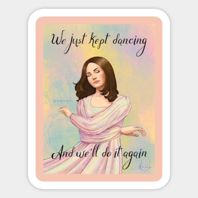 Lana Kept Dancing Sticker by BastetLand